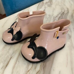 Mini Melissa, Mickey and Minnie, short rain booties
